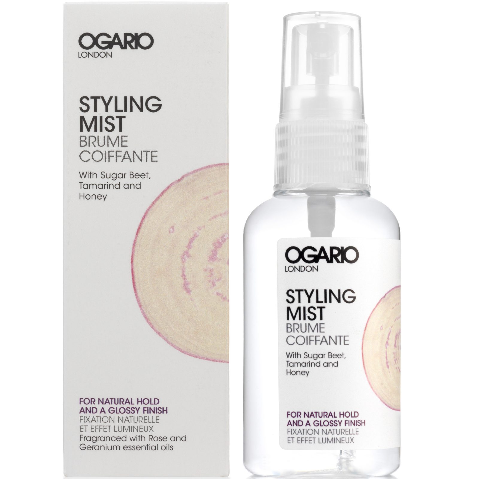 Styling Mist for Glossy Finish; with Argan Oil. Best for adding shine and moisture to hair.