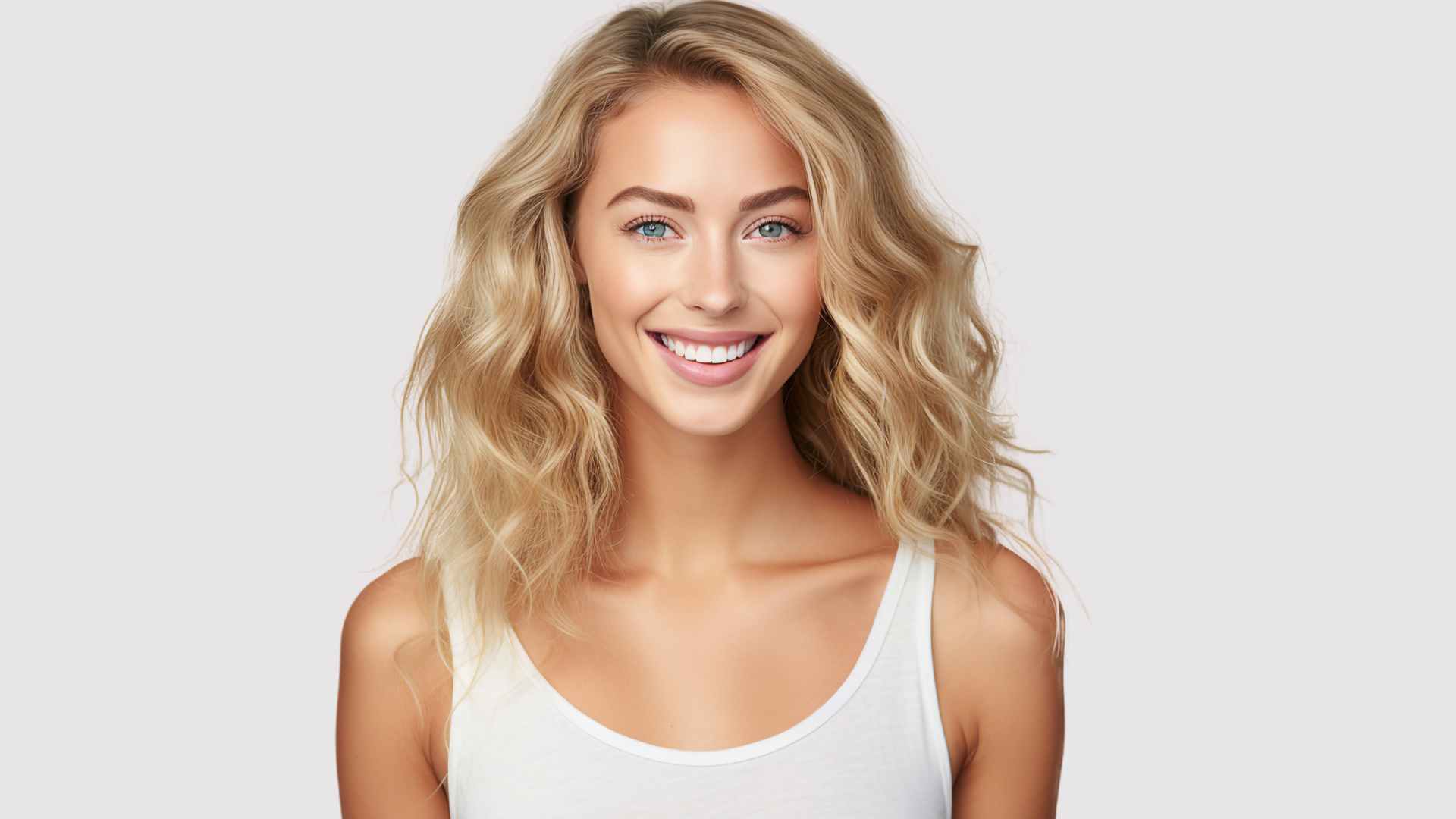 Dry Hair | Young woman with long blonde hair