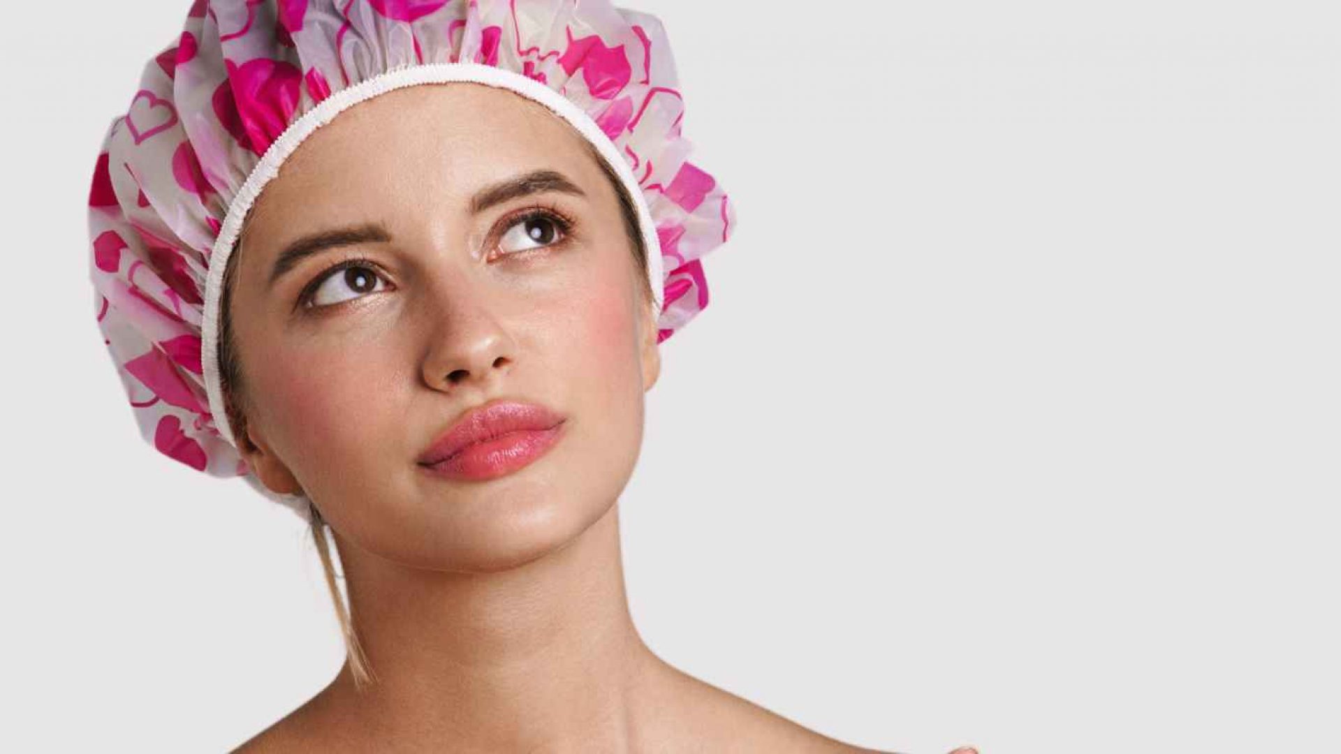Brittle Hair Treatment | Female Model in Shower Cap